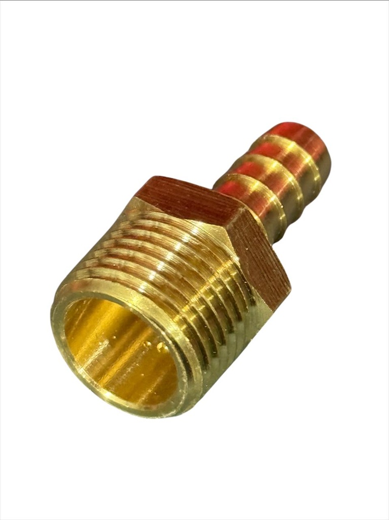 Fitting macho de bronce