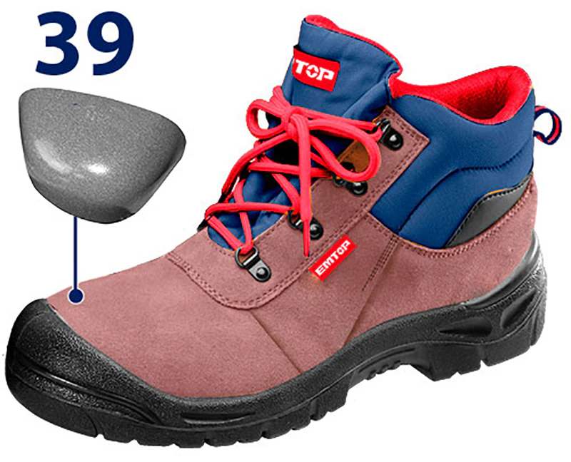 Bota de seguridad punta de acero 39 Emtop