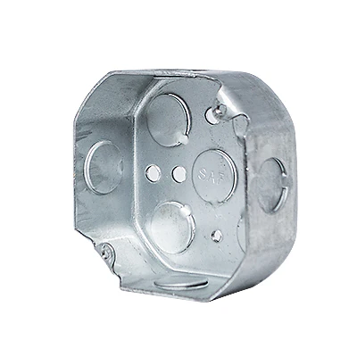 Caja octagonal metalica 