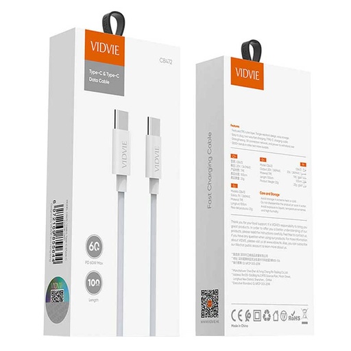 [6972169858430] Cable TipoC A TipoC Vidvie