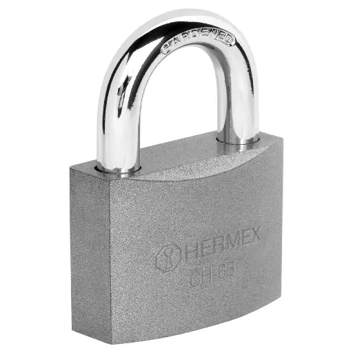 [7506240653097] Candado Gris Hermex 63mm