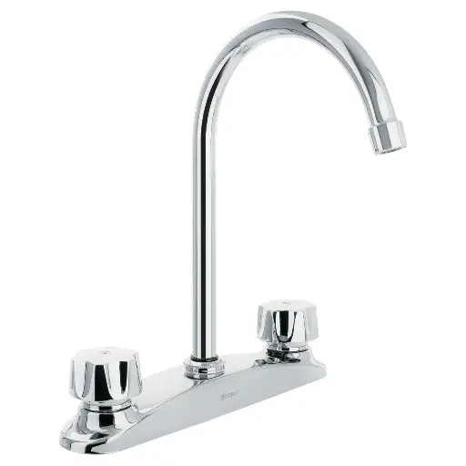 [6972753161557] Llave Mezc. P/Fregadero De 2 Boca PVC