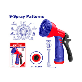 [6941556211349] Pistola de manguera para jardin Emtop