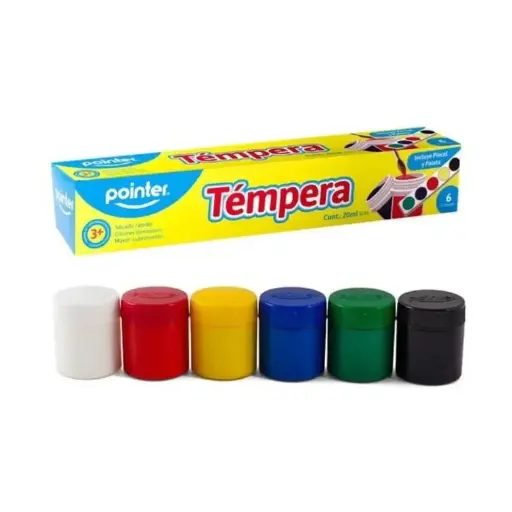 [TEMPE] Tempera Grande De 6 Colores Rekord