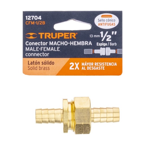 [DASDAS] Adaptador Coupling De Cobre P/Manguera De Gas