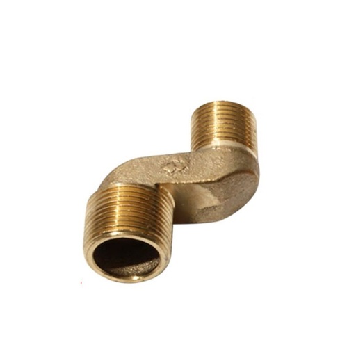[KHHJ-42364] Adaptador Curvo Bronce P/Mezcladora