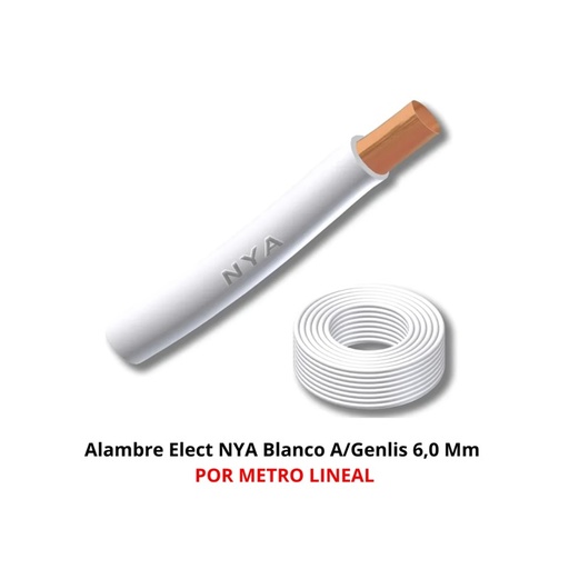 [25ADSA2] Alambre Elect. De Cobre No. 6